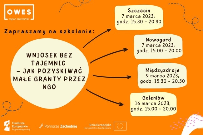Zaproszenie na szkolenia dla NGO w zakresie pozyskiwania mikrodotacji