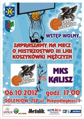 Mecz koszykówki w Goleniowie